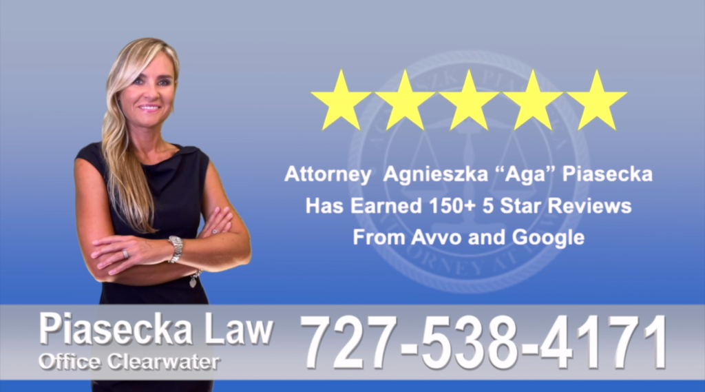 Estate Planning Clearwater, Agnieszka, Aga, Piasecka, Client, reviews, avvo google, five star, 5-star, superb best attorney